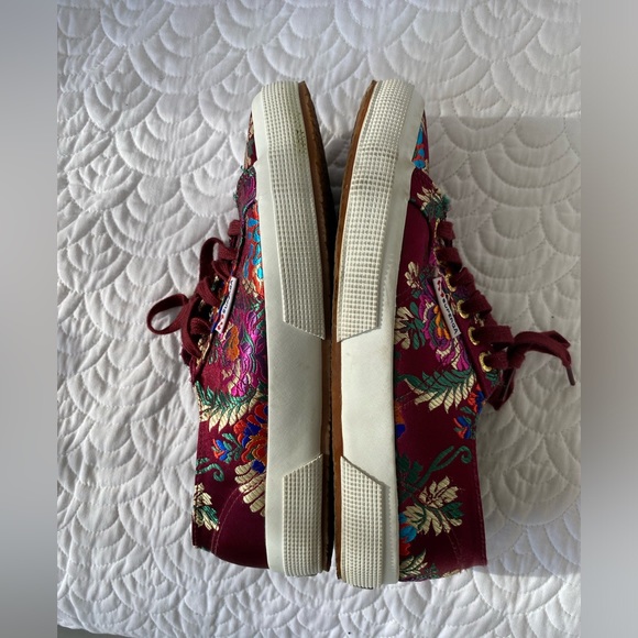 SUPERGA Embroidered Satin Sneakers - Picture 6 of 9